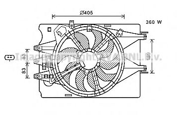 PRASCO FT7602 Fan, radiator